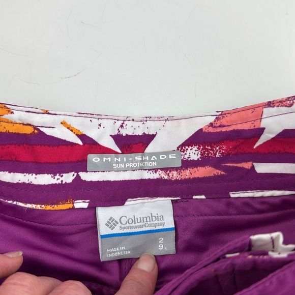 Columbia PFG Women's Purple Columbia Swim Board Shorts - Picture 3 of 13